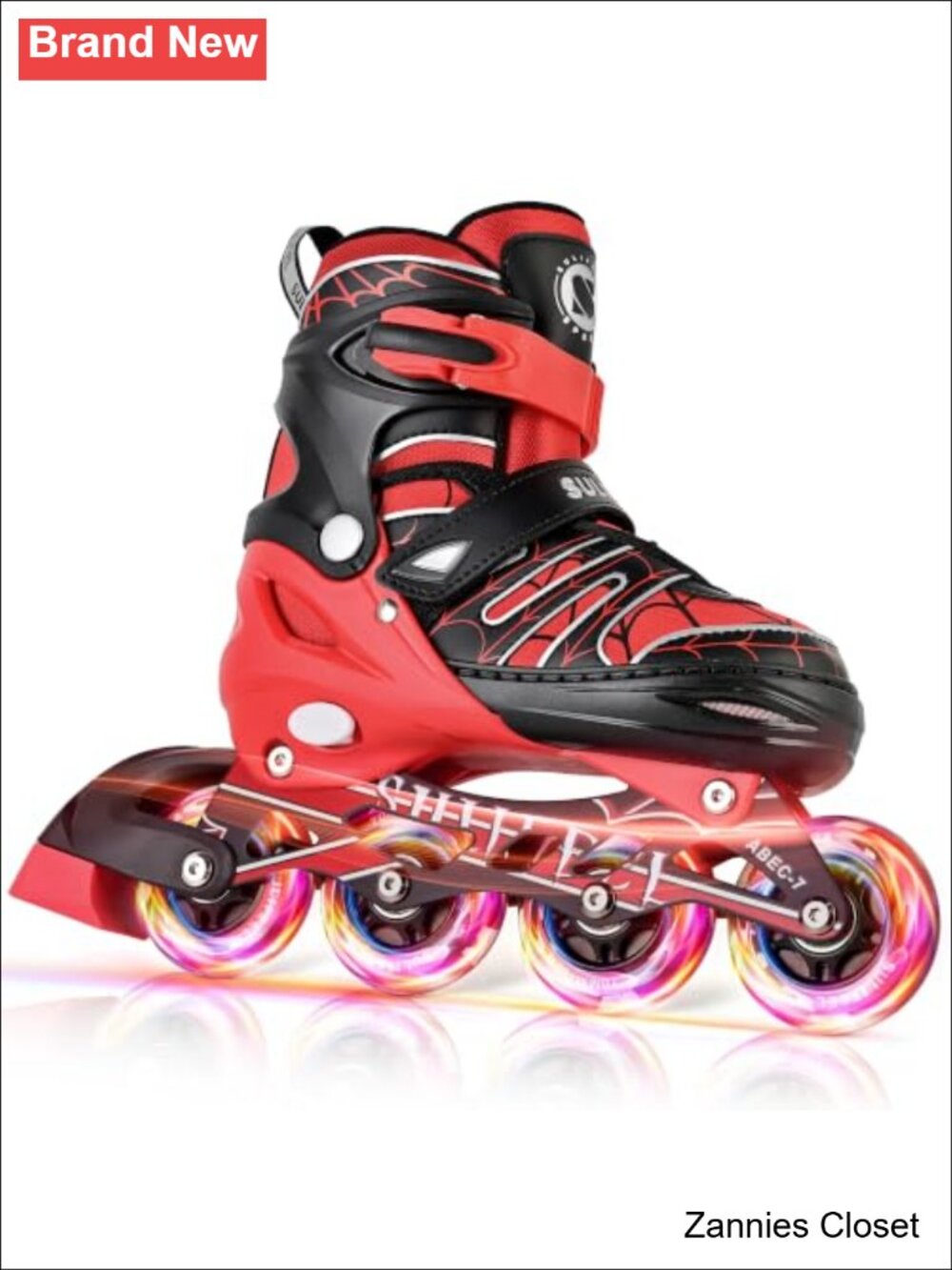 ✨ SULIFEEL Adjustable Kids Inline Skates Unisex All-Wheel Light-Up ABEC-7